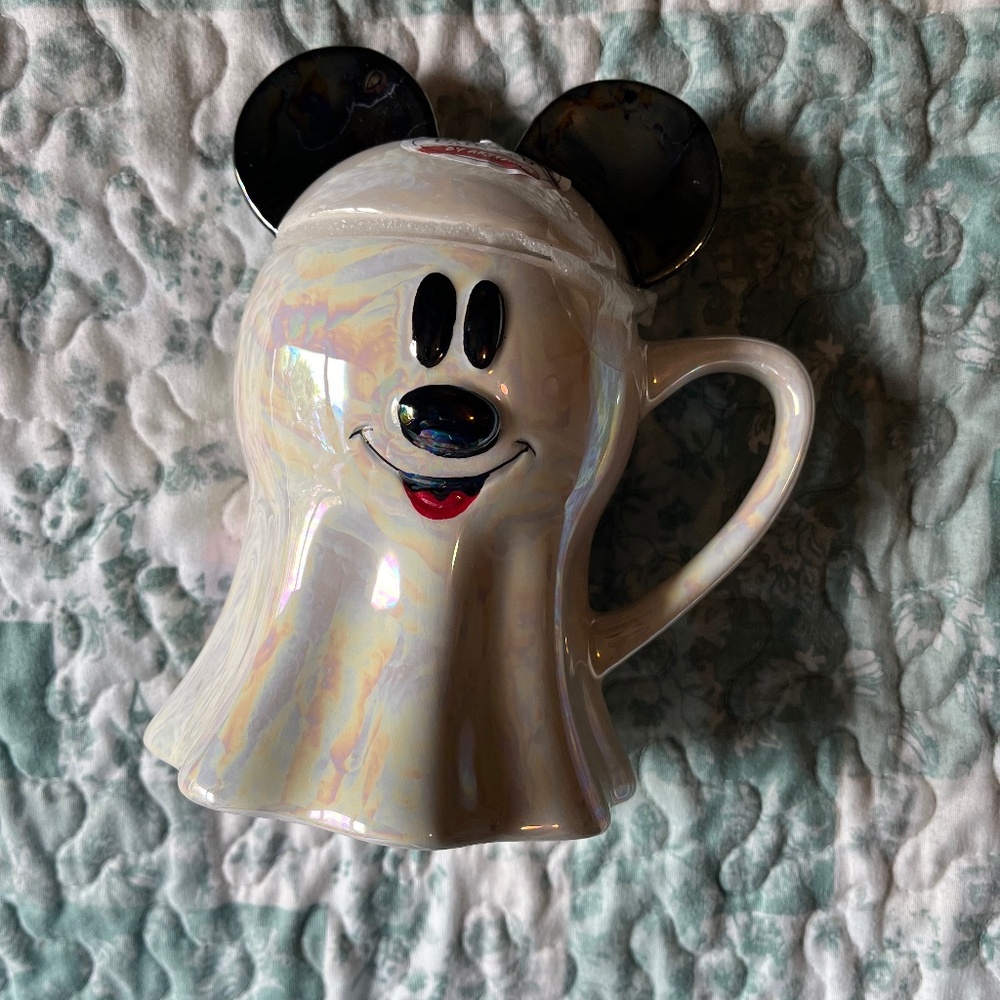 Disney Ghost Mickey Mug NWT